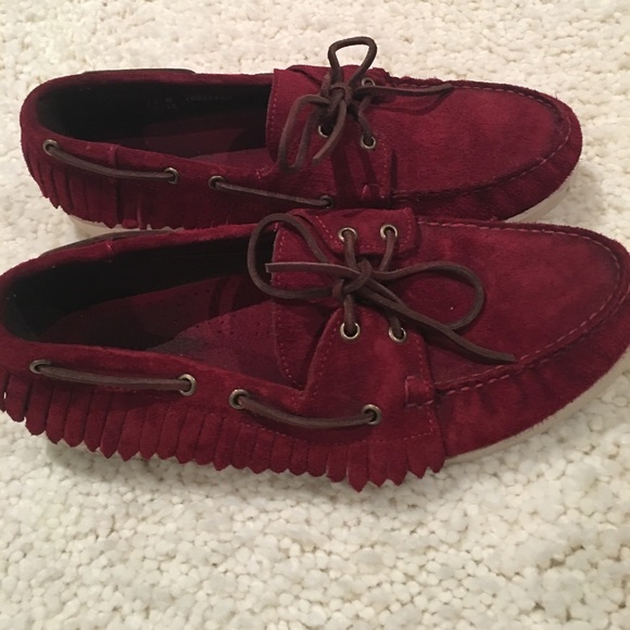 Deep Red Senago Campsides with Fringe - Picture 3 of 3