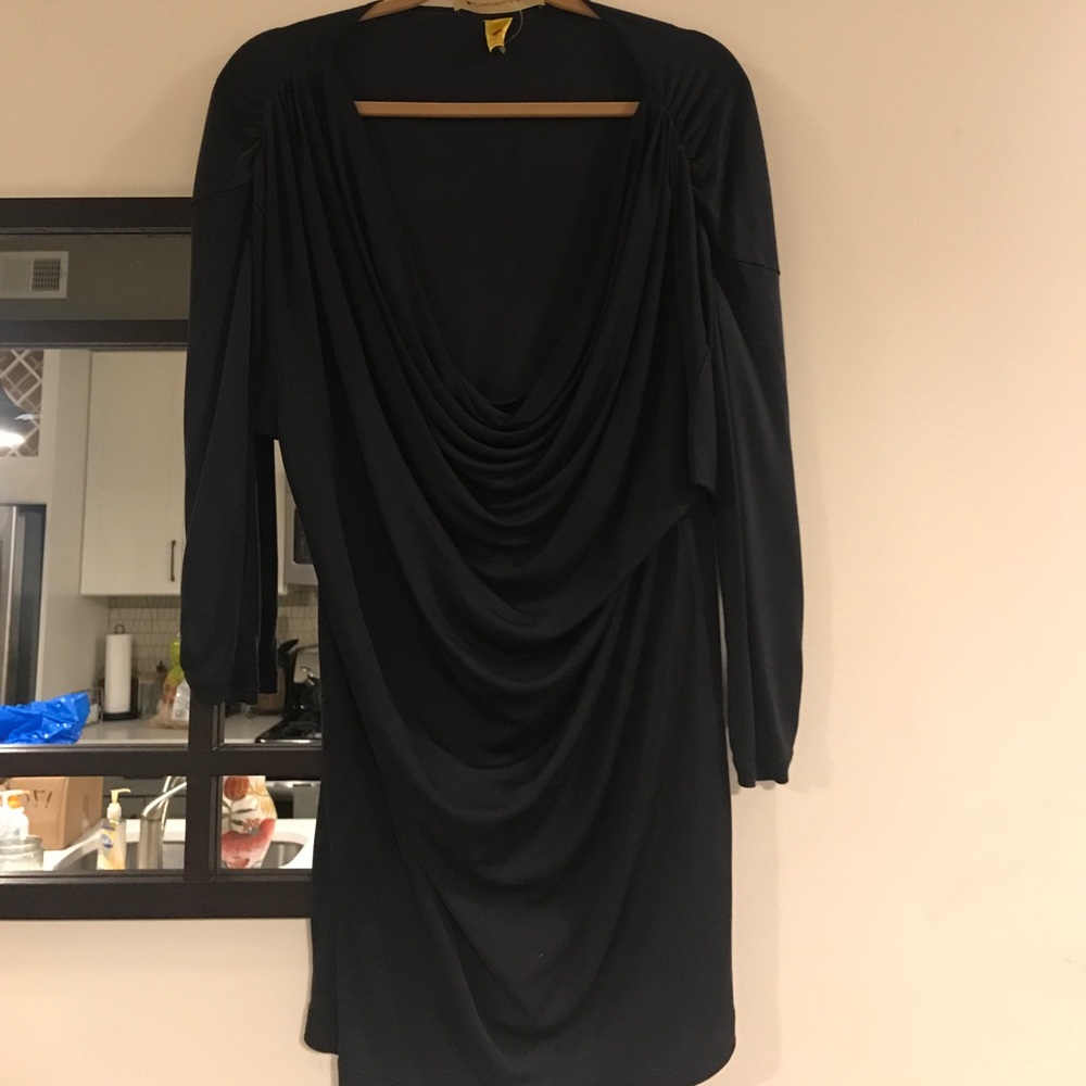 Catherine Malandrino Cow Neck Silk Dress SZ S