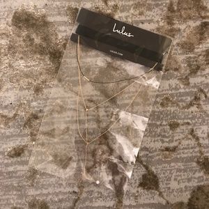 Lulus layered choker necklace