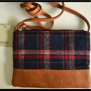 Pull&Bear Flannel Mini Handbag