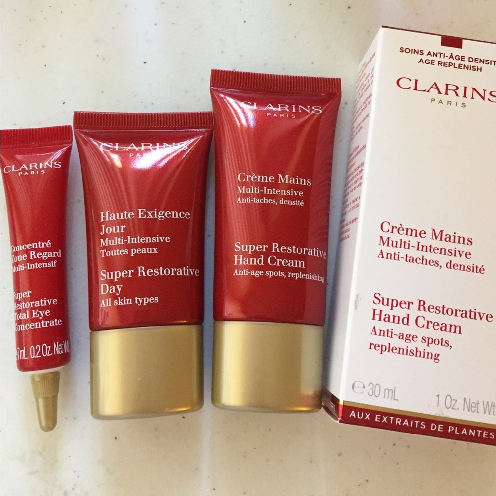 Clarins Super Restorative line travel size bundle