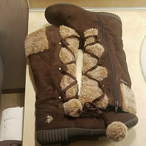 U.S. Polo Assn Faux fur winter boots