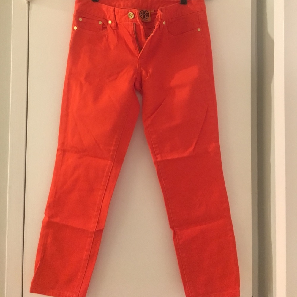 Tory Burch orange pants