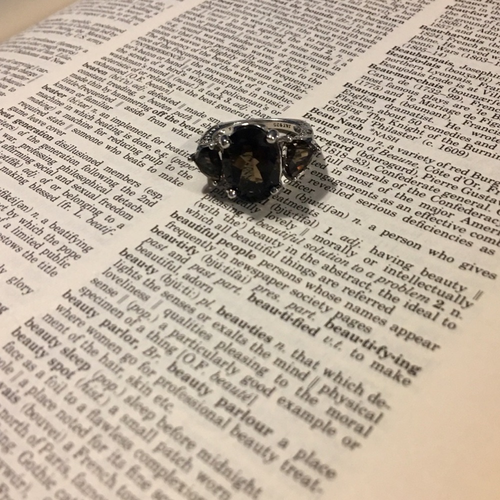 Smoky Quartz Silver Ring