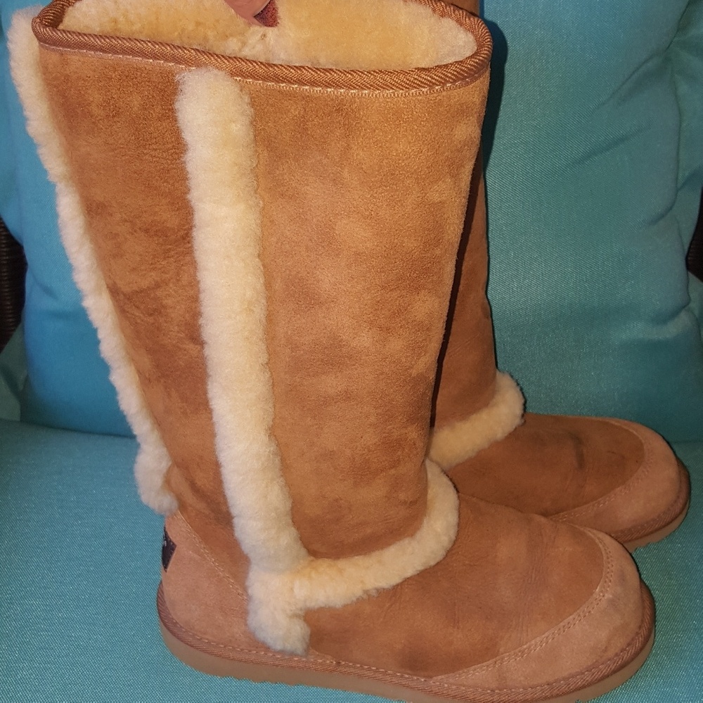 UGG BOOTS-Sundance-Tall-Chestnut-Smoke Free Home