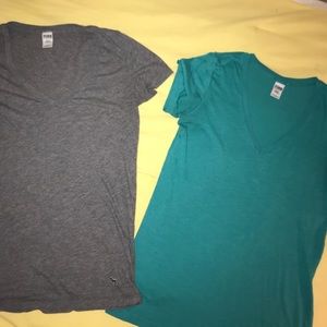 PINK Victoria’s Secret v-neck tees