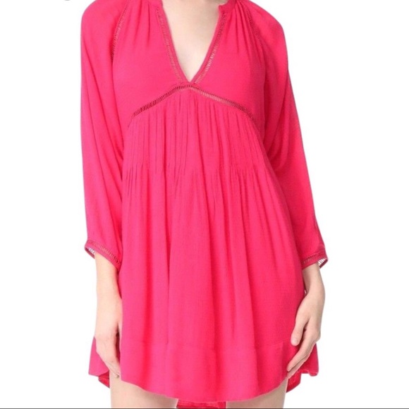 Free People Dresses & Skirts - Free People Go Lightly Pink Mini Dress Medium NWT