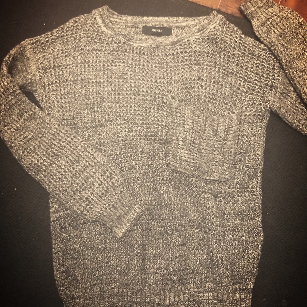 Sweater with front pocket