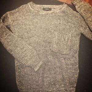 Sweater with front pocket