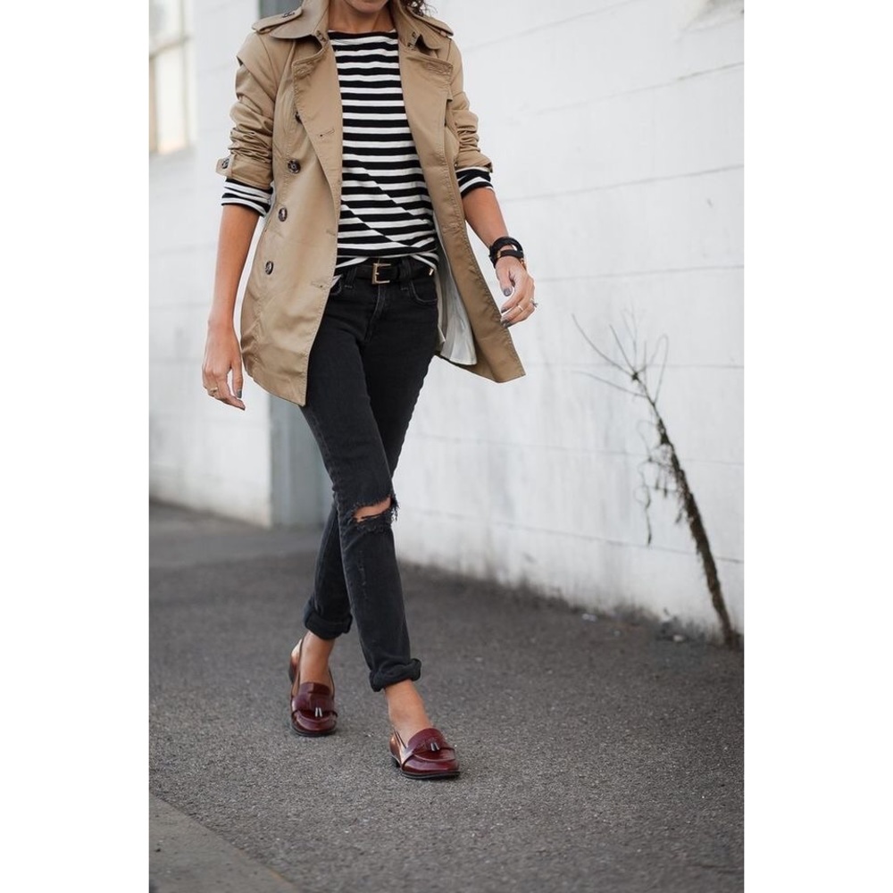 Old Navy Khaki Canvas Trench Coat