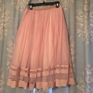 Light pink tulle skirt