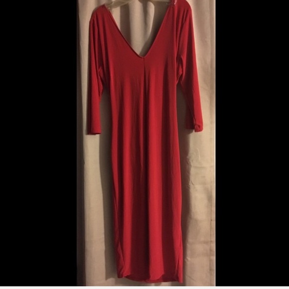 MAKE AN OFFER‼️ClothingBFF Red Dress 2X RUNS SMALL - Picture 2 of 3