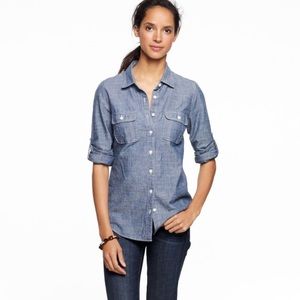 J. Crew Factory Chambray Button Up