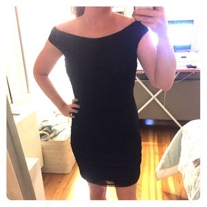 Aqua Bodycon black dress