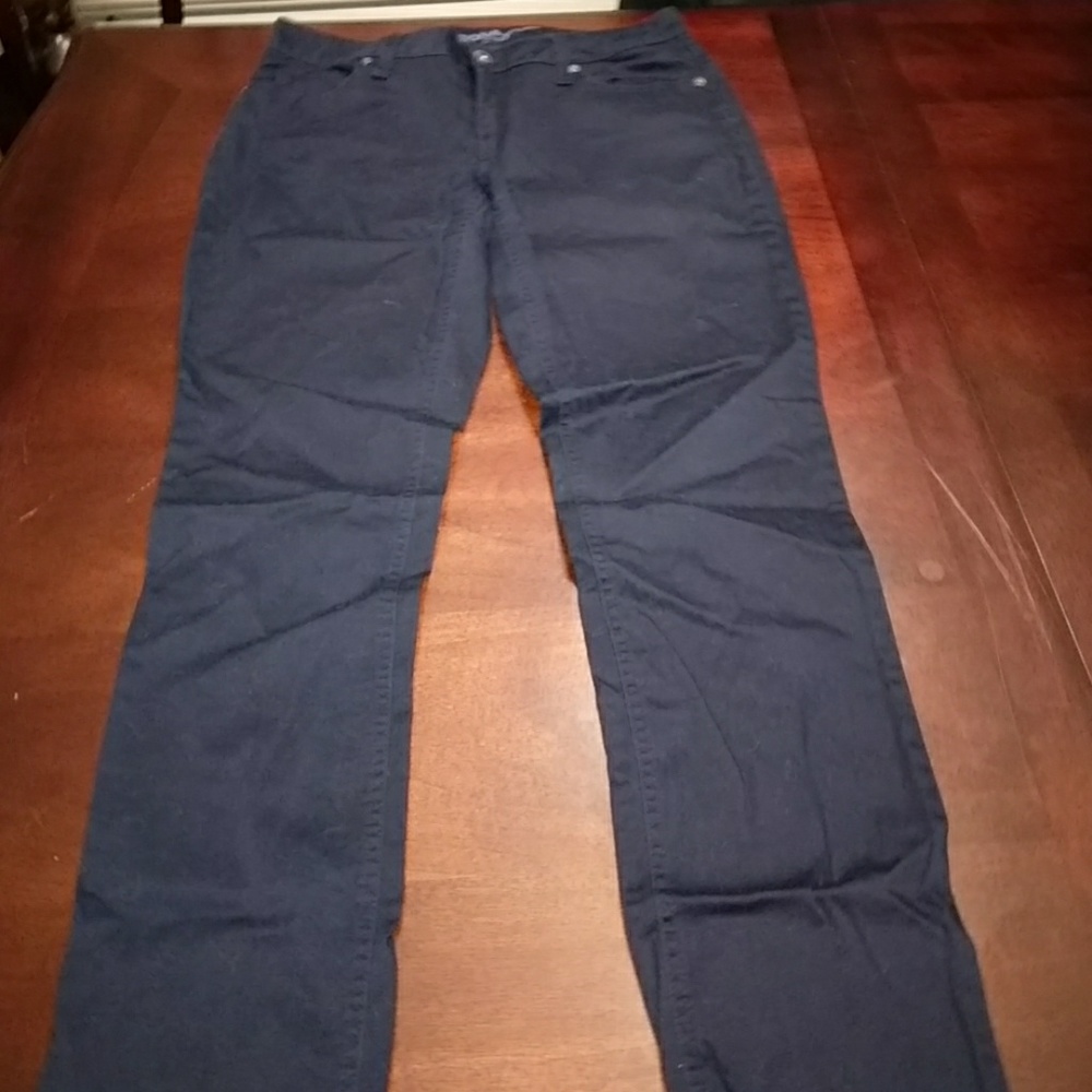Navy blue skinny jeans