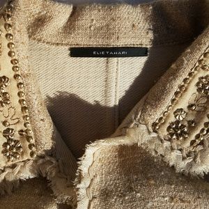 ELIE TAHARI jacket :: Silk and Cotton blend size S