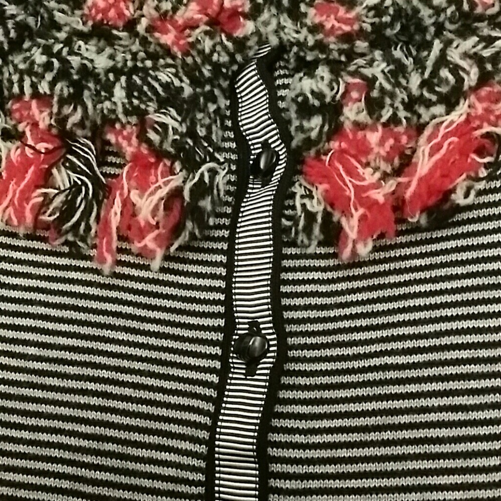 Sweater Button Down Striped - image 3