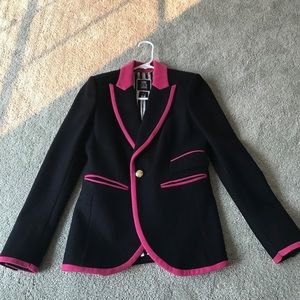 Juicy couture black and pink blazer