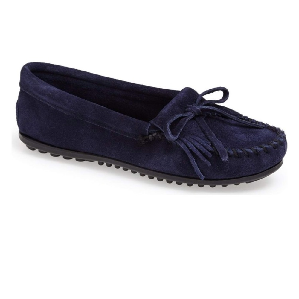 Minnetonka Kilty Suede Moccasins