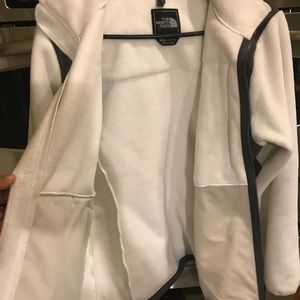 North face women’s white and grey fleece