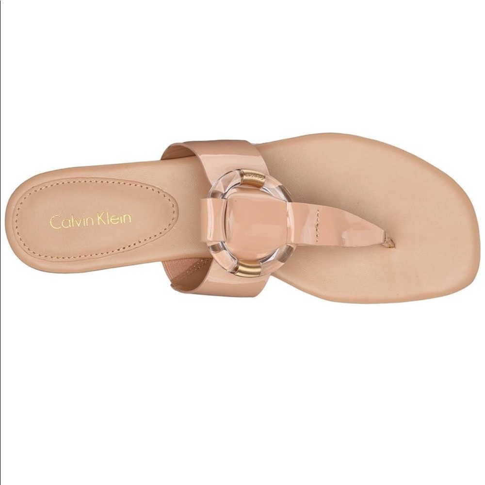 🆕 Calvin Klein Aiden Sandals - beige leather 🆕
