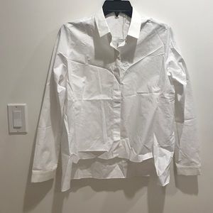 COS white button down
