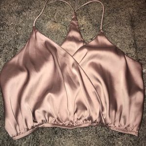Satin Crop Top