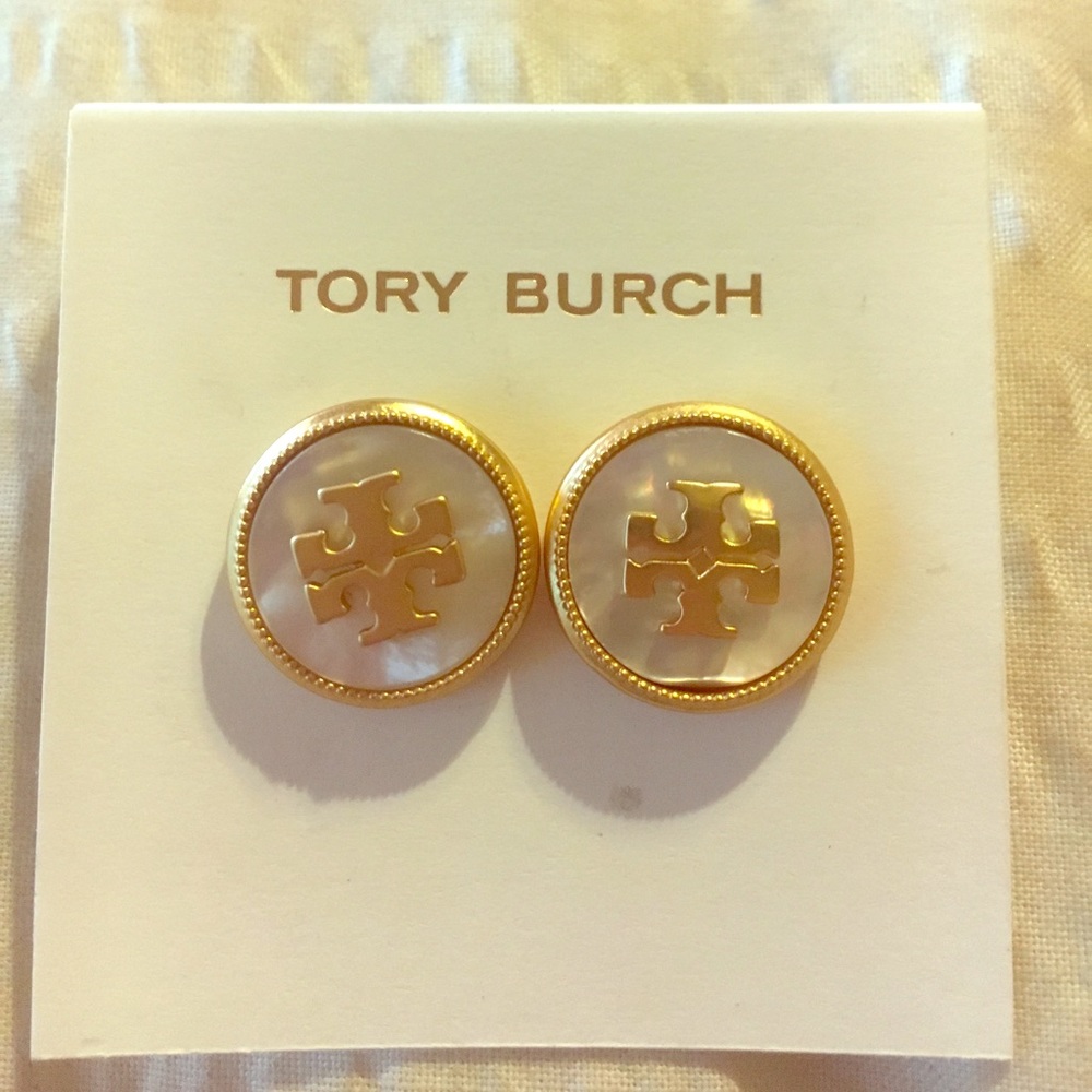 Tory Burch semi precious stud earring