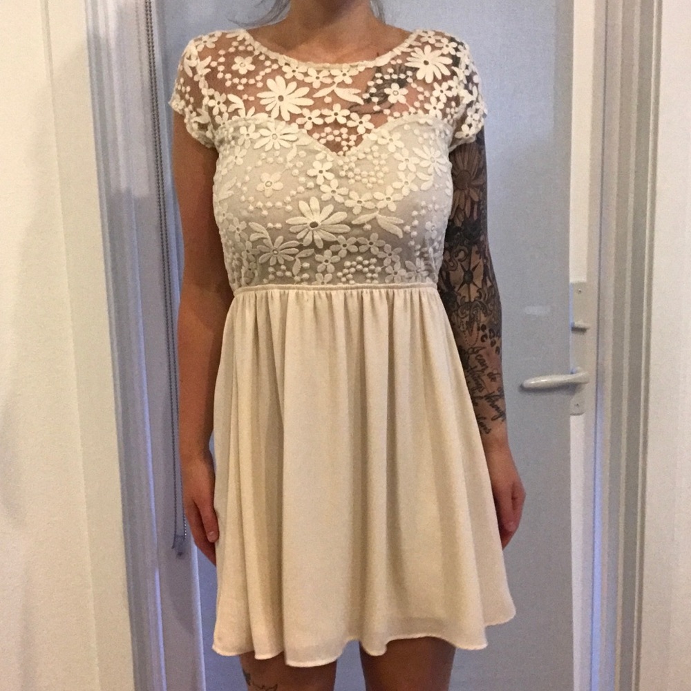 Lace floral dress
