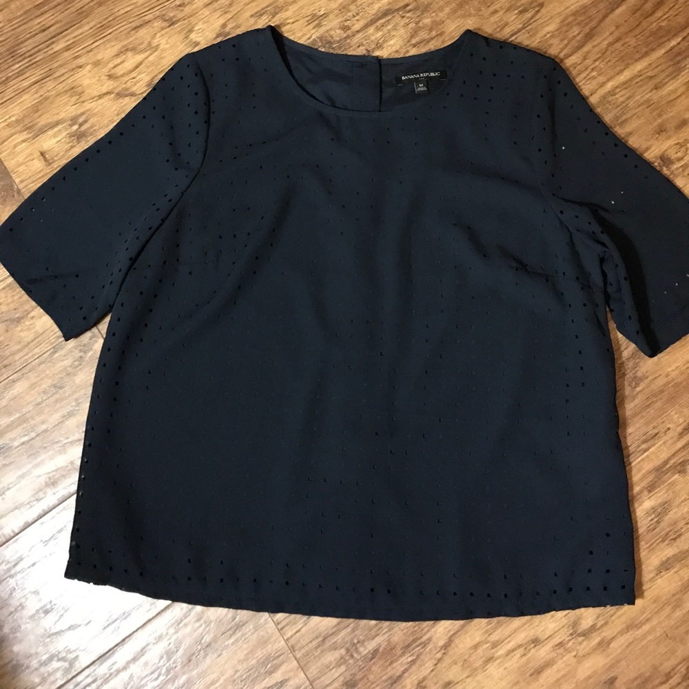 Navy blue Banana Republic blouse