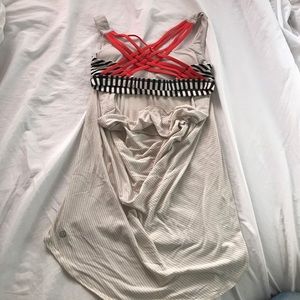 Lulu lemon tank with bra