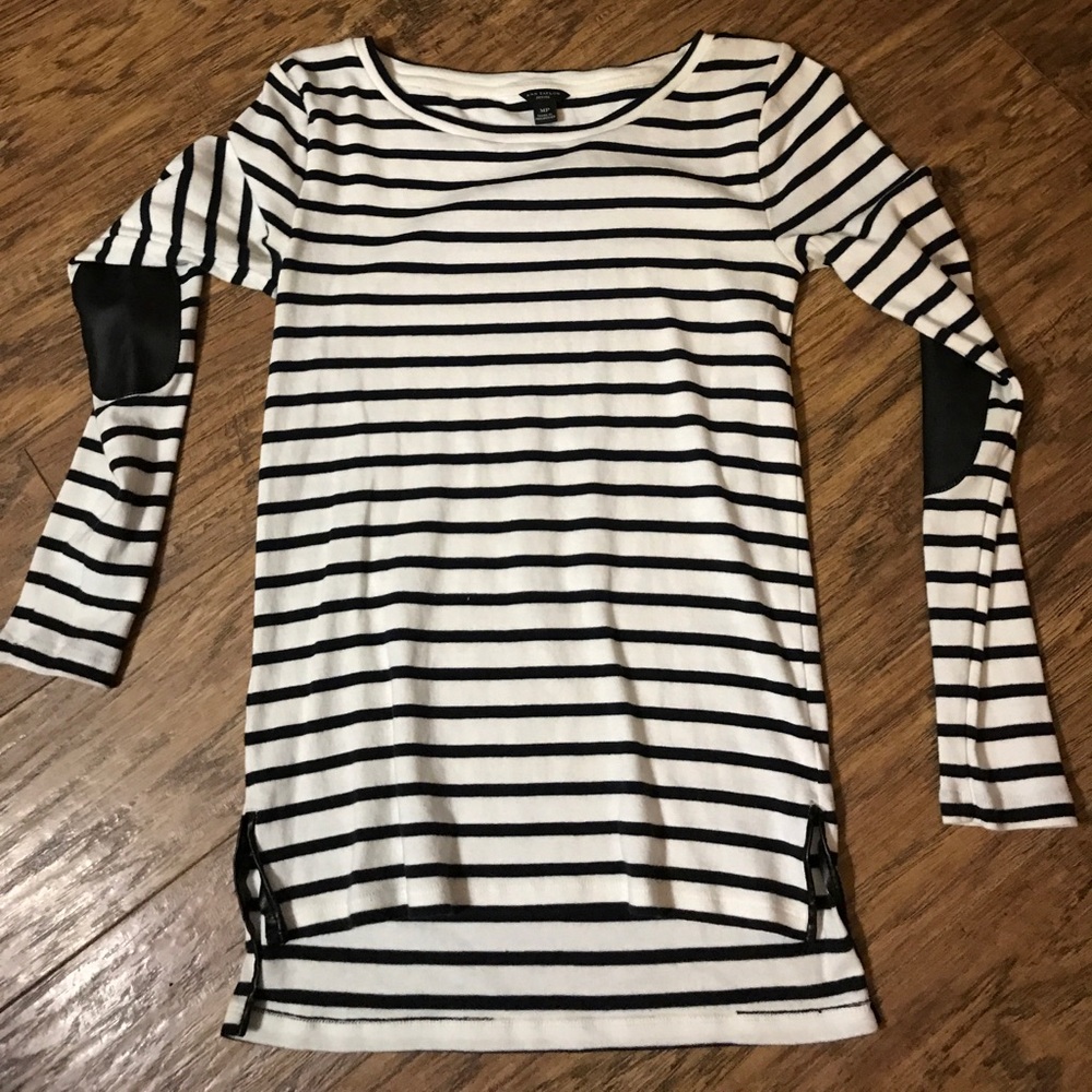Cream with black strip Ann Taylor shirt