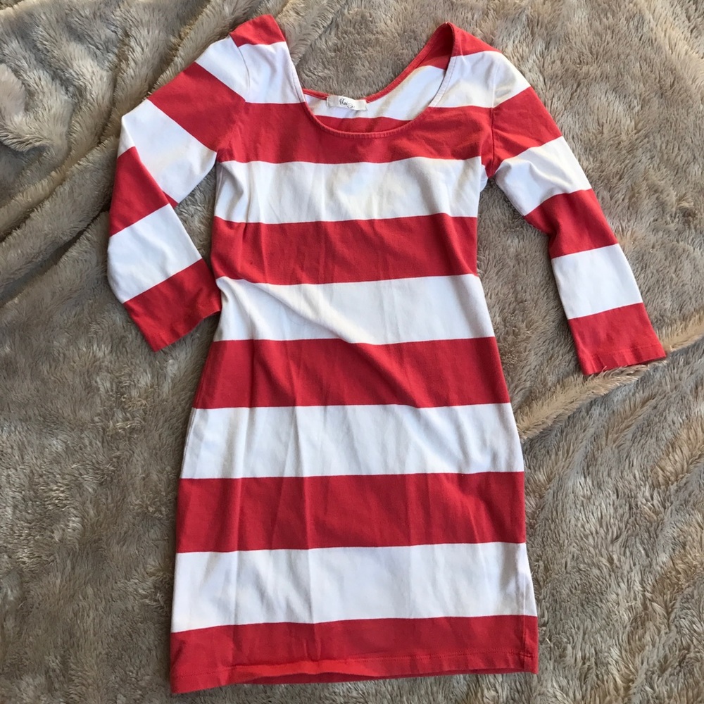 Striped mini dress