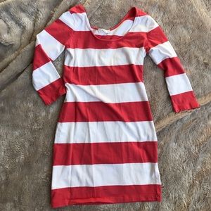 Striped mini dress