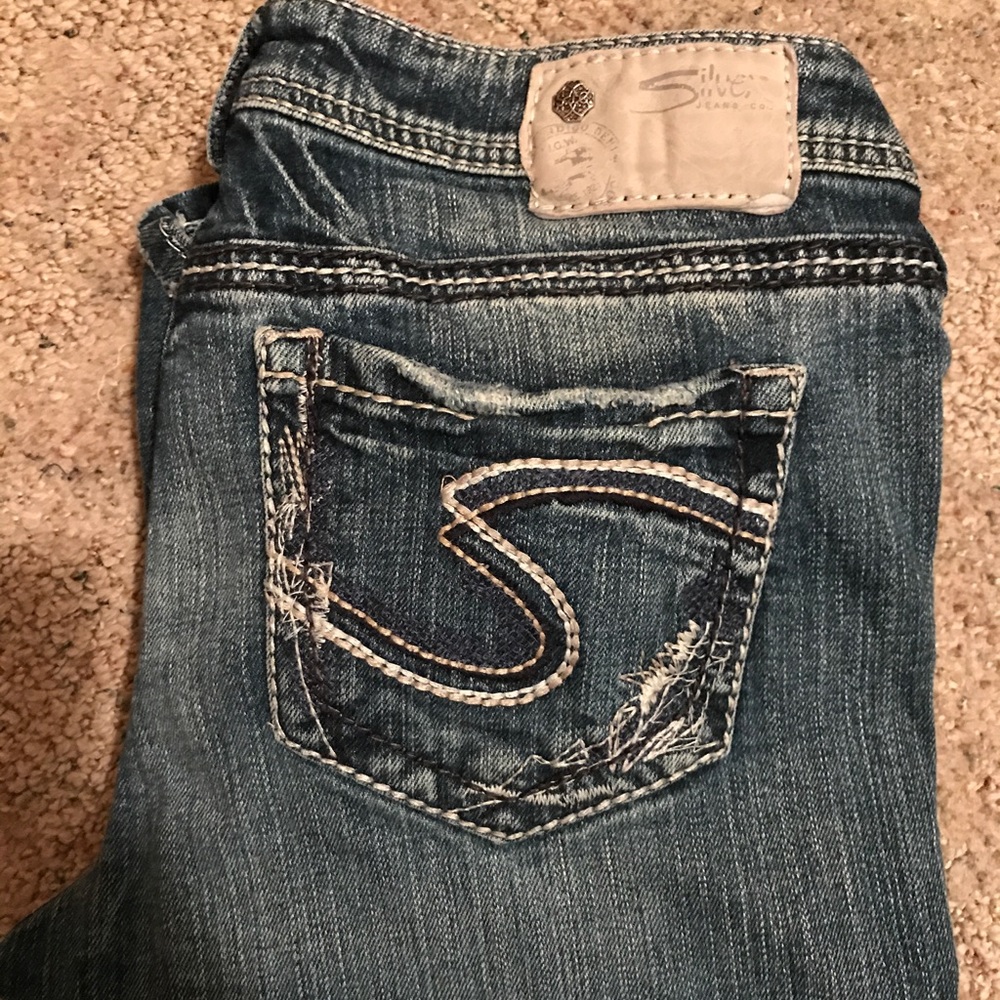 AIKO Bootcut Silver Jeans