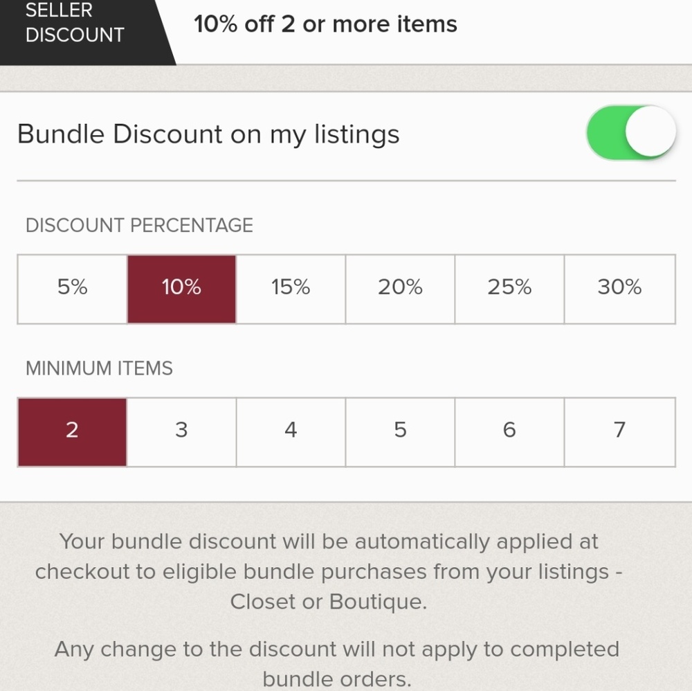 10% off bundles of 2 or more items.