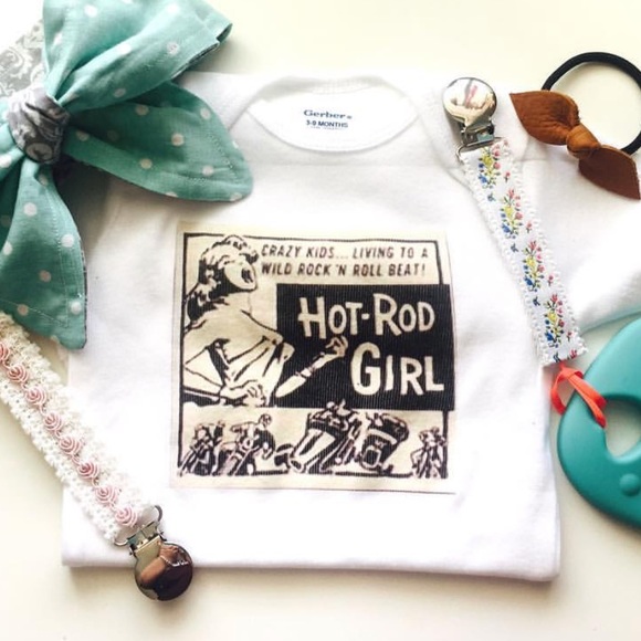 Rockabilly Hot Rod baby Onesie by @3Wittlepigs - Picture 2 of 2