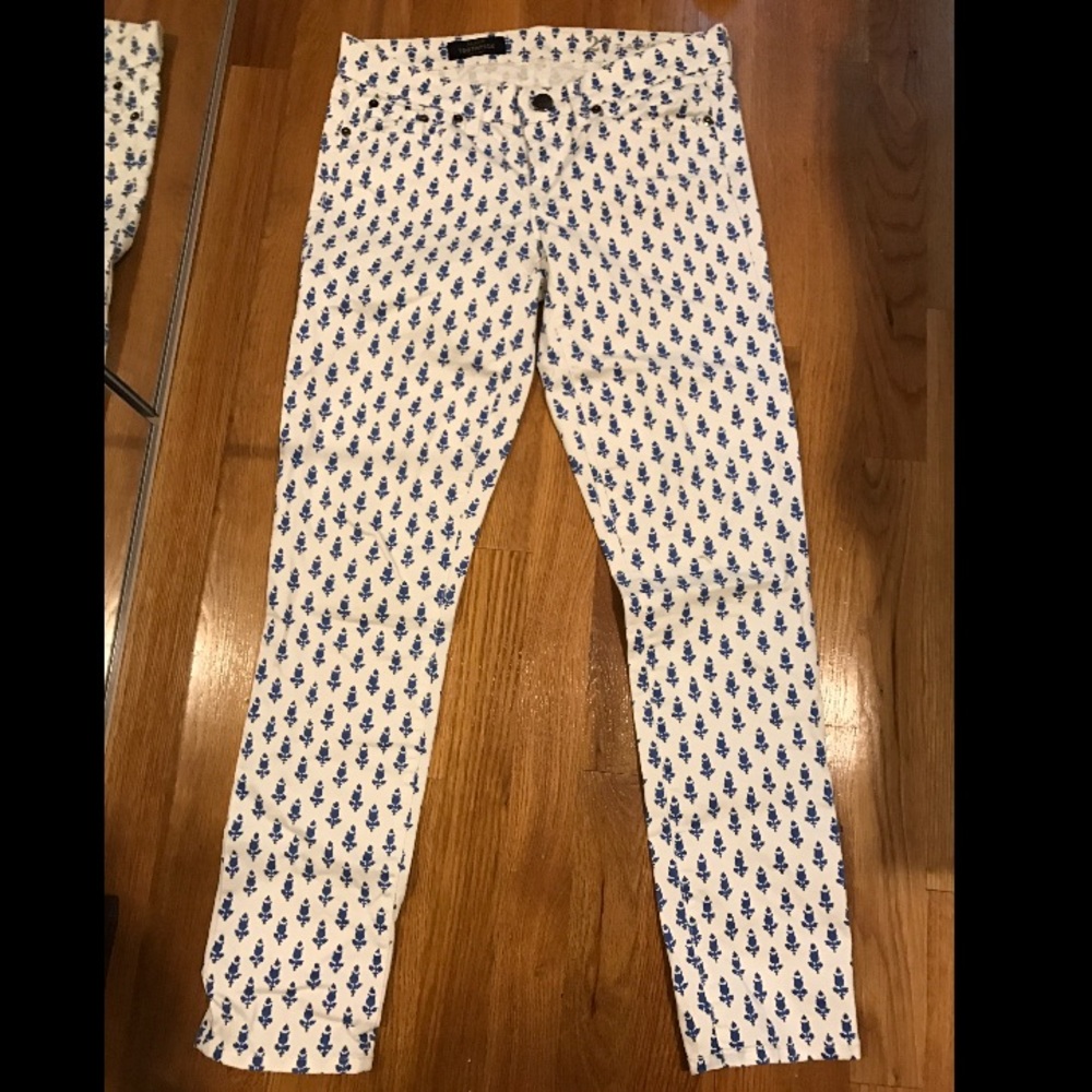 J Crew Blue Thistle Toothpick Jeans Blue Size 27