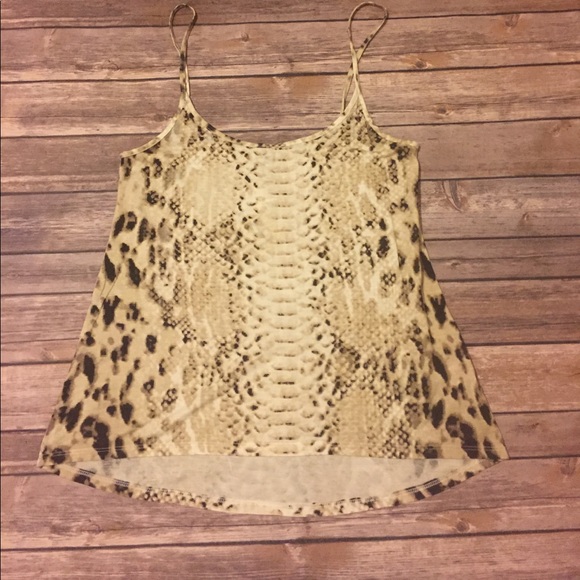 Haute Hippie Tops - Haute Hippie Snake Skin Tank