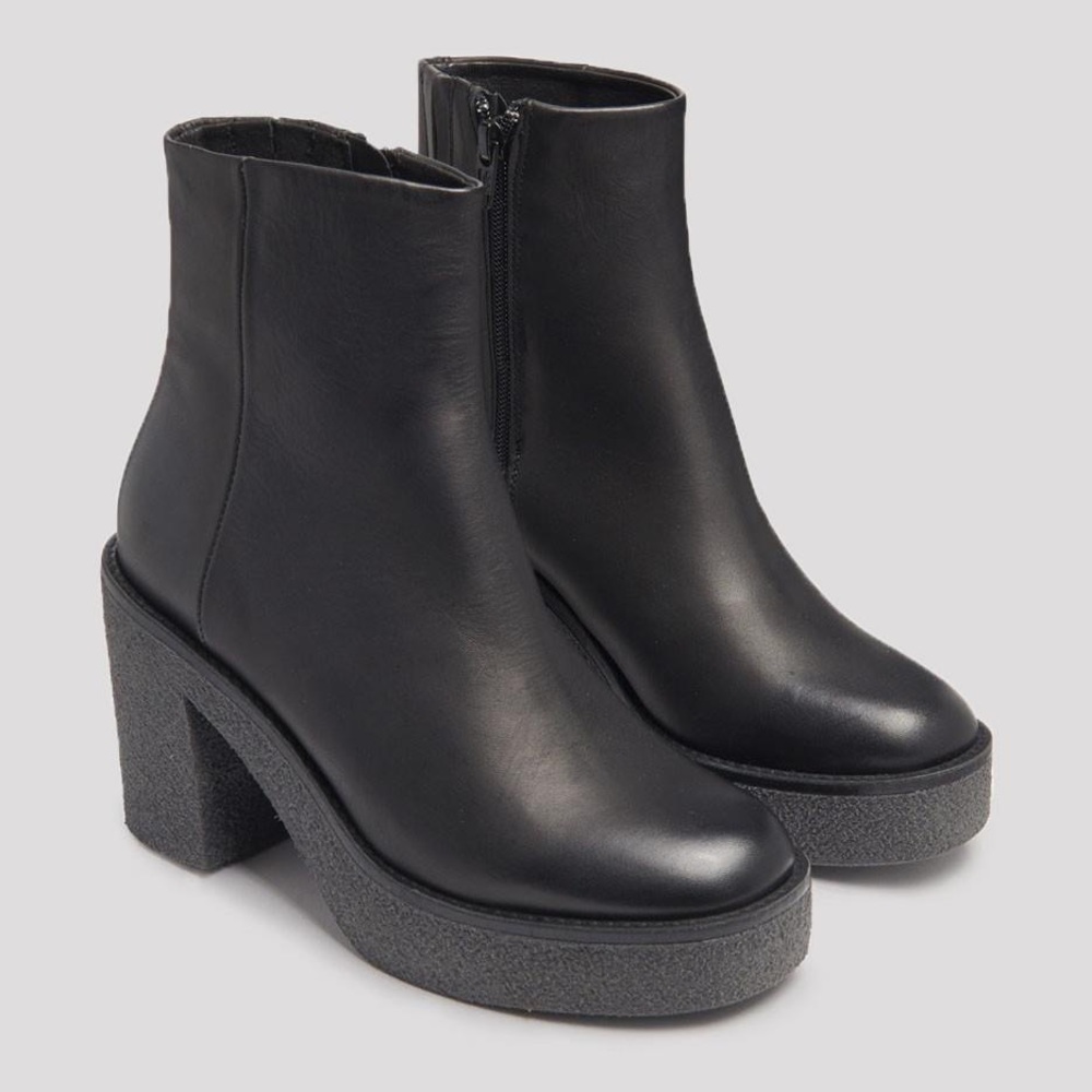 Miista Alix Boot Black Leather Women's 37 / US 6.5