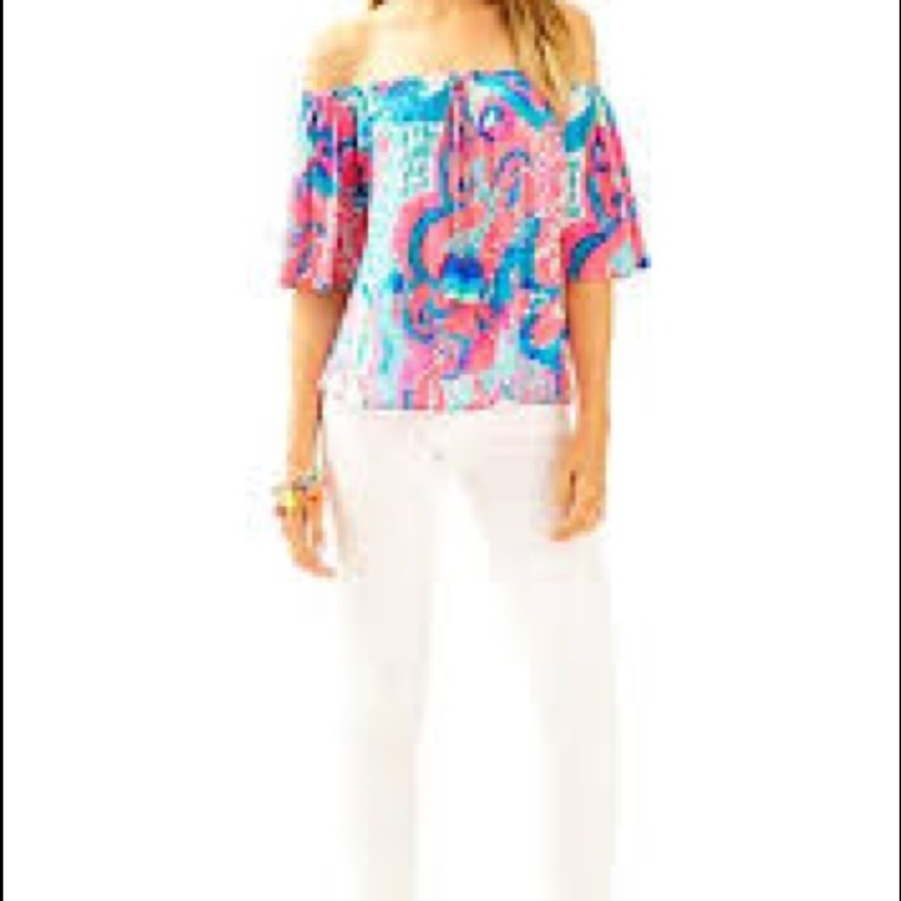 Lilly Pulitzer Off the Shoulder in I'm so Jelly