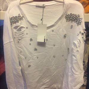 Zara Bejeweled Sweatshirt