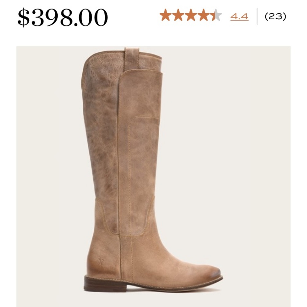 Frye Paige Tall Riding Boots in Camel Color