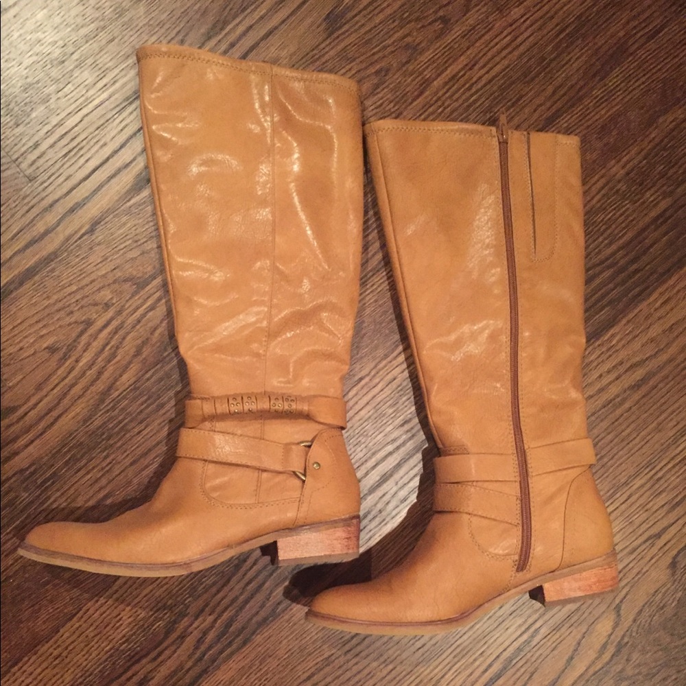 Tall tan boots