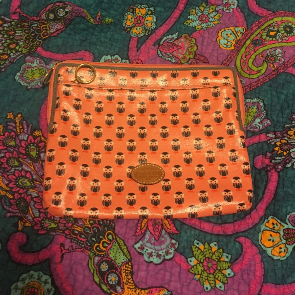 Leather Fossil IPad/12" Computer Slip Case