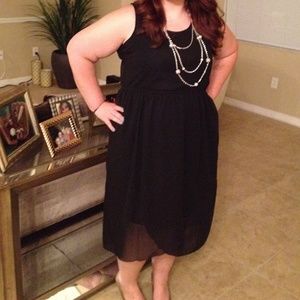 Speed Control NY Black Hi-lo dress 1x