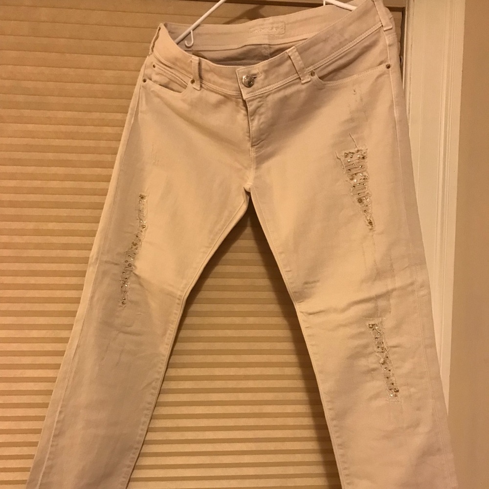 Embellished khaki pants KOCCA