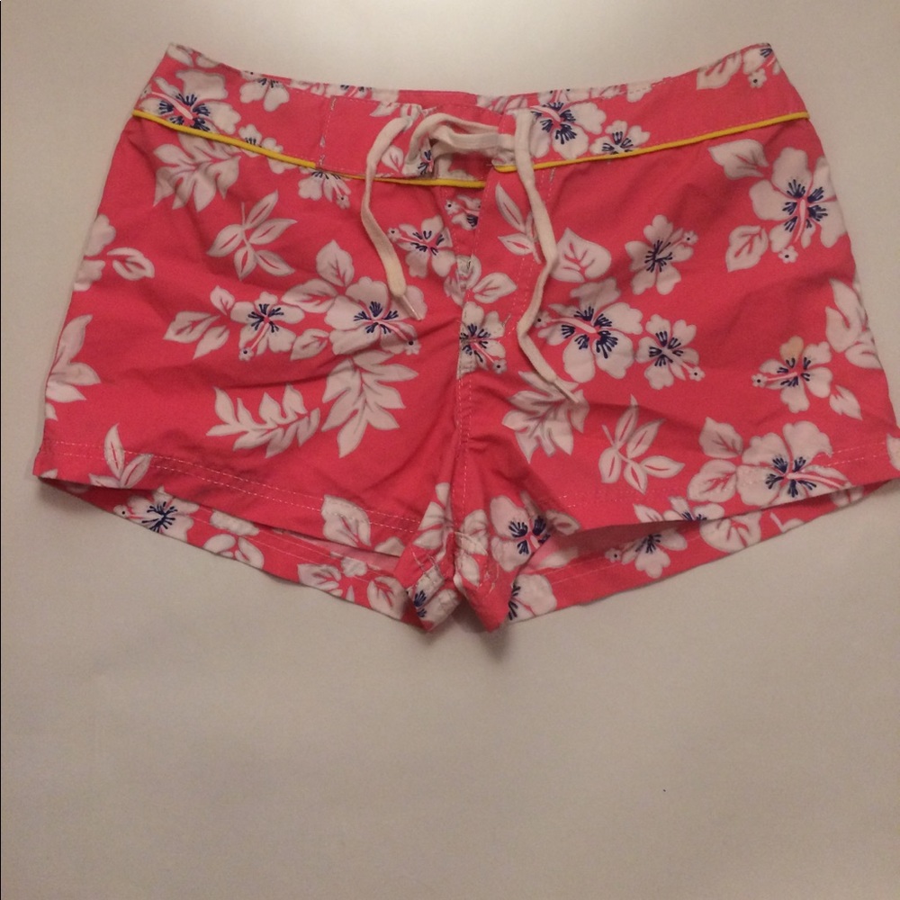 Pink Floral Hurley Shorts