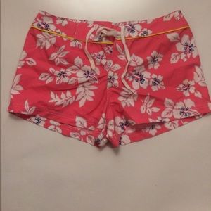 Pink Floral Hurley Shorts
