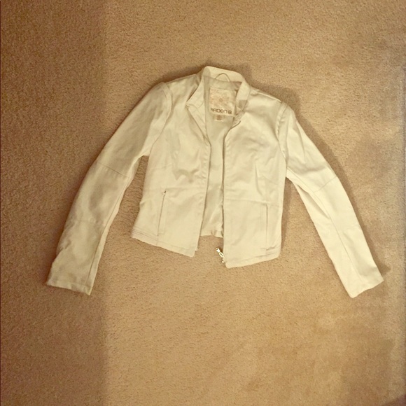 Faux leather jacket in white - Picture 1 of 3